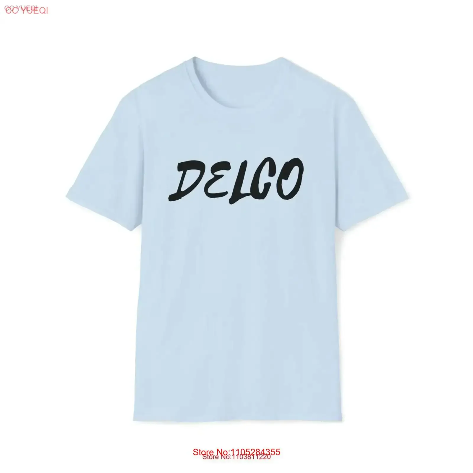 Delco T Shirt Lettering PA Softstyle vintage Washed Soft graphic Top For Everyday Wear Casual Stylish Comfortable fashion