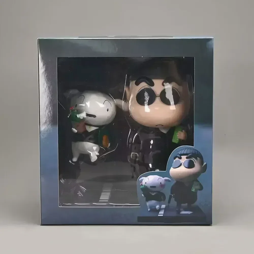 

Crayon Shin-Chan Léon Action Figure - 16cm Cosplay Anime Collectible Figurine with Shiro Statue Toy for Fans Xmas Gift