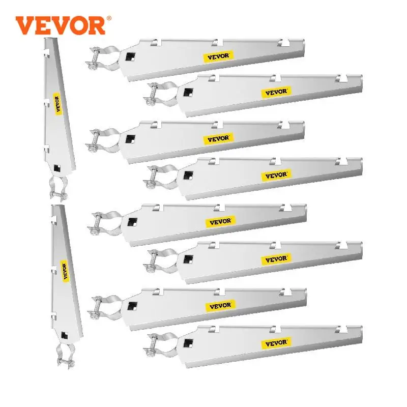 

VEVOR Barbed Wire Arm Extend Arm 10 Pack for 1-3/8" Top Rail Grapevine Trellises Outdoor Fence Assembly Easy for Garden and Home