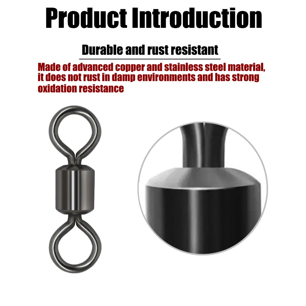 Swivels for Fishing Sale Hook Loop Carp Fishing Equipment Accessories Spinner Rig Carp Goods Lures Hooks Tools Connector Sports image 5