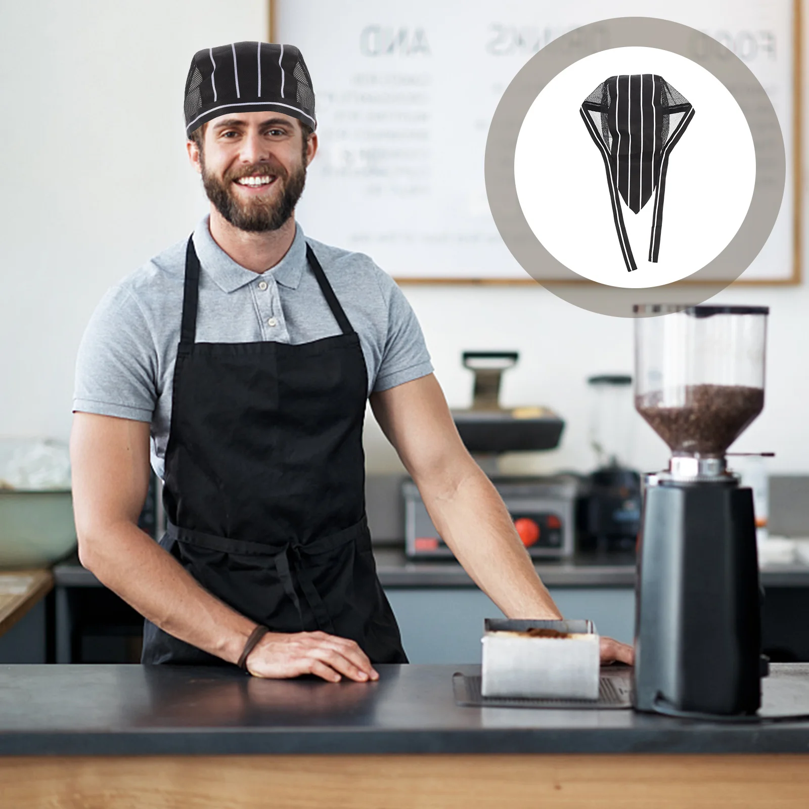 قبعة Chef Turban بتصميم قابل للتعديل من القطن الفاخر، متينة وعملية لحالات متعددة، ومدارس تقديم الطعام، والمطاعم، والحانات