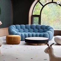 Bubble designer creative honeycomb curved Internet celebrity football sofa