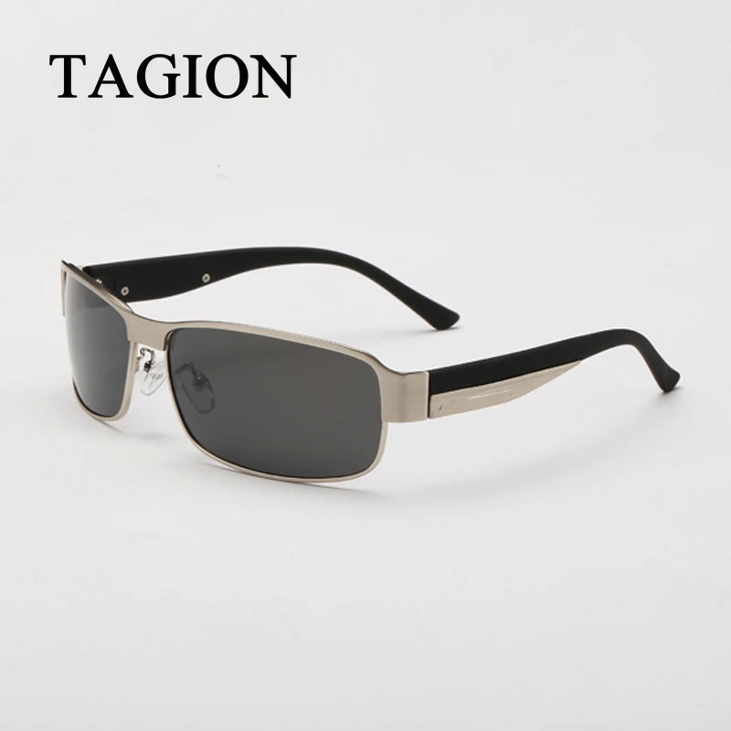 

TAGION Men Polarized Sunglasses Rectangle Sun Glasses For Fishing Outdoor Shades Driving Eyewear Gafas De Sol Mujer 8485