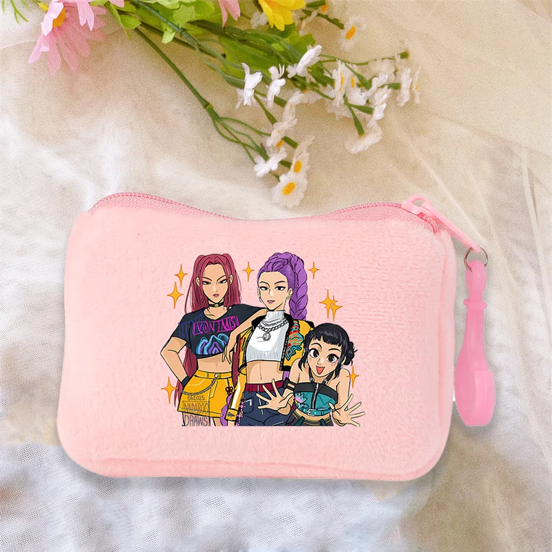 Monederos KPop Demon Hunters con figuras impresas de dibujos animados de Anime, billeteras creativas, nuevas bolsas de almacenamiento para tarjetas, regalo de cumpleaños para niños y niñas