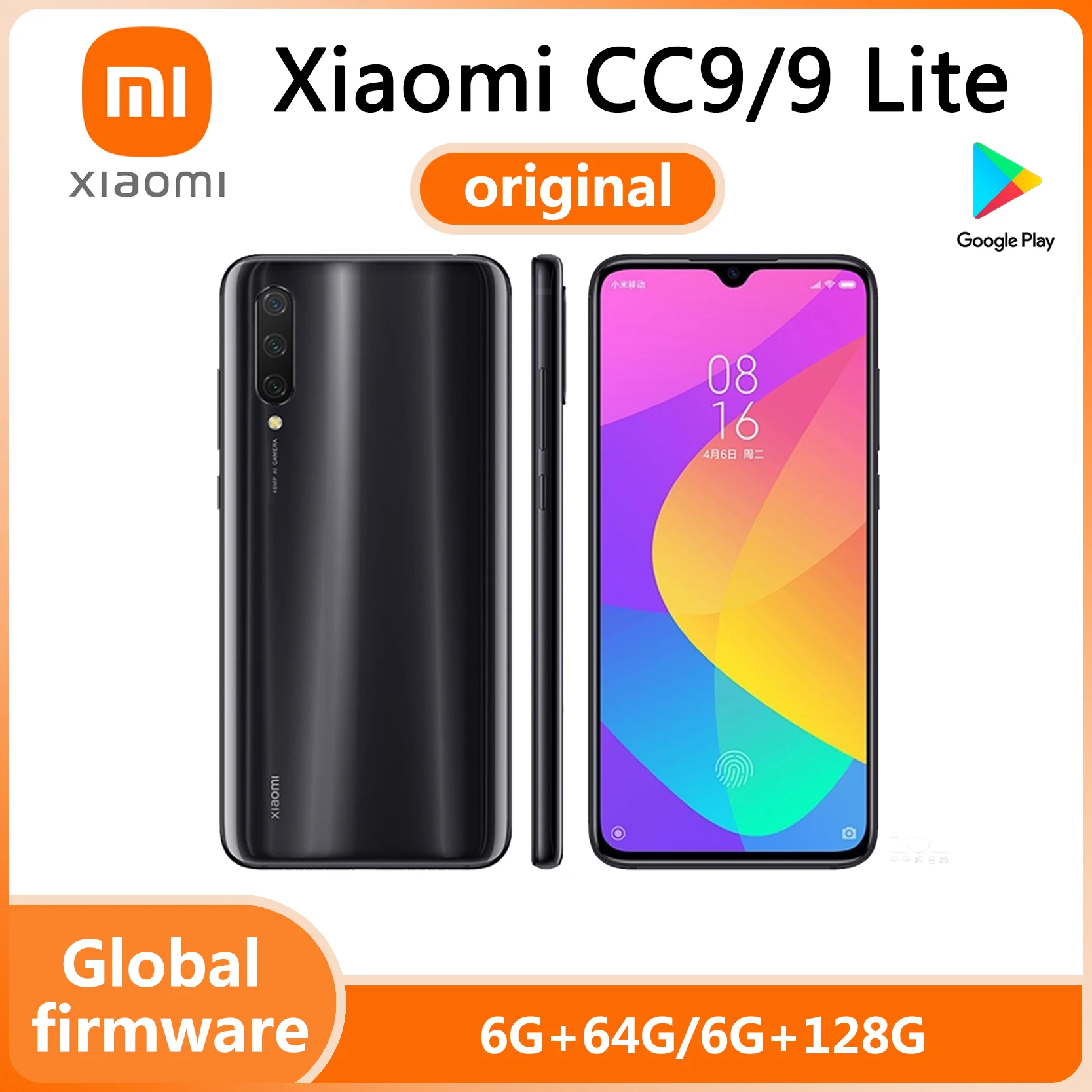 Global Rom Xiaomi CC9/9 Lite smartphone Fast Charging Snapdragon 710 48 MP + 32 MP 18Wused phone