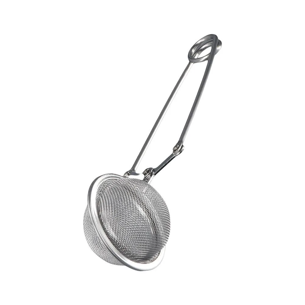 Stainless Steel Spoon Tea Ball Infuser Filter Squeeze Leaves Herb Mesh Strainer Tea Infuser In Mesh Tea Ball Filter with Handle