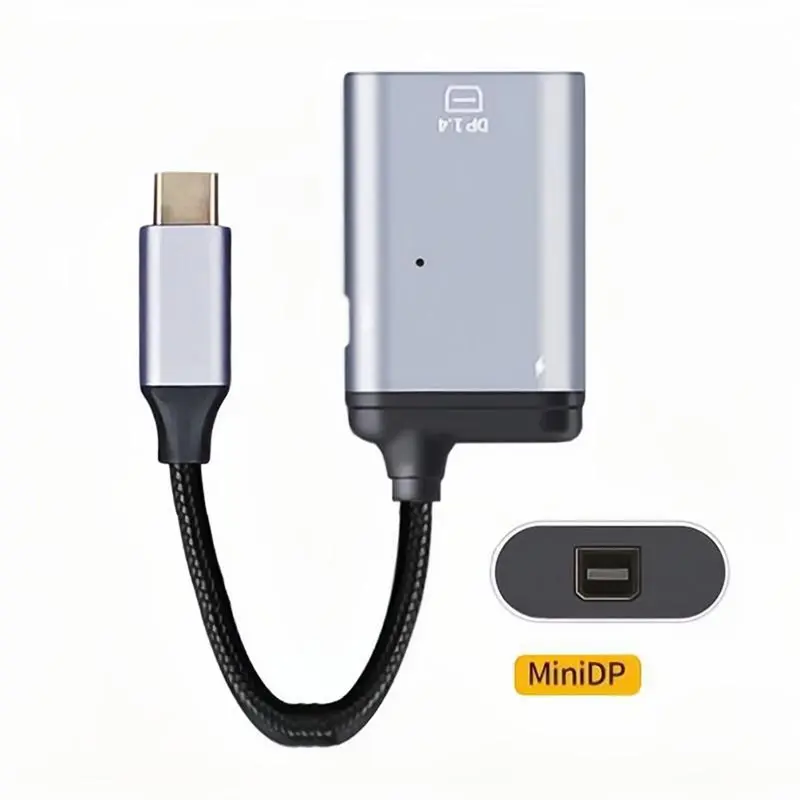 AA08-Mini Displayport محول USB-C نوع C إلى Mini DP محول Mini DP Displayport Monitor Converter #5
