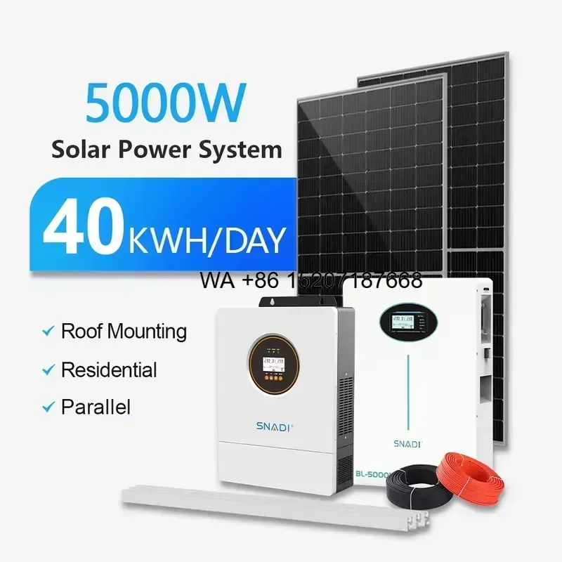 Wmwmnu for Wmwmnu for SNADI Portable Solar System 3000W 5000W 10000W 10KW 12KW All in One Off Grid Solar Power System