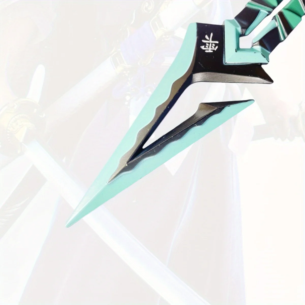 6.3인치 발로란트 쿠나이 메탈 카타나 검 일본 카타나 검 오리지널 사무라이 검 닌자 나이프 코스프레 액세서리 소품 장난감