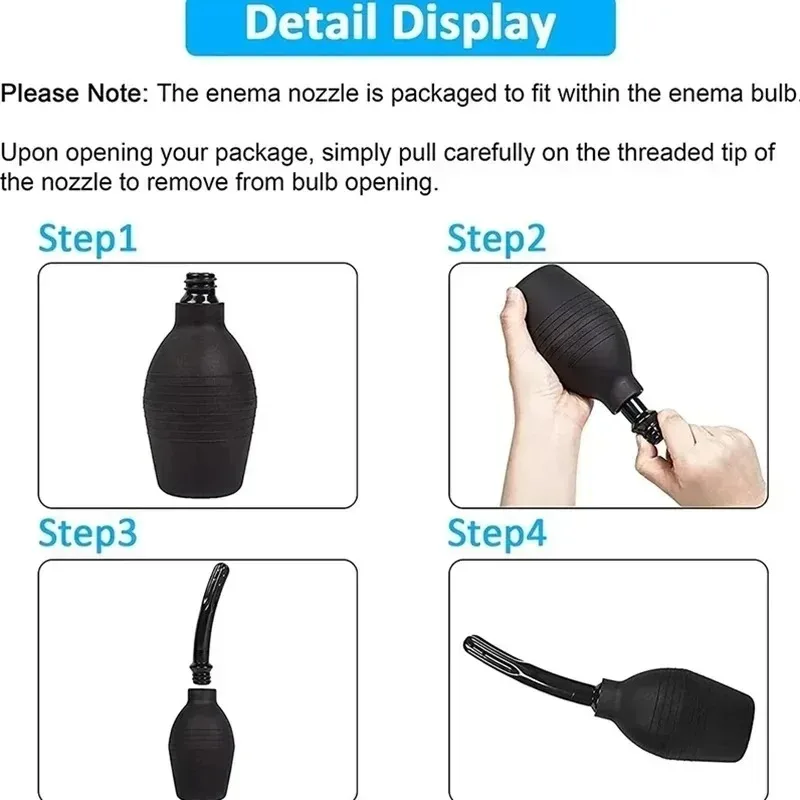 1 قطعة المحمولة بيديت الأنظف حقنة شرجية حقنة شرجية المستقيم تيار الدوش حقنة شرجية القولون تنظيف بيديت اكسسوارات #3