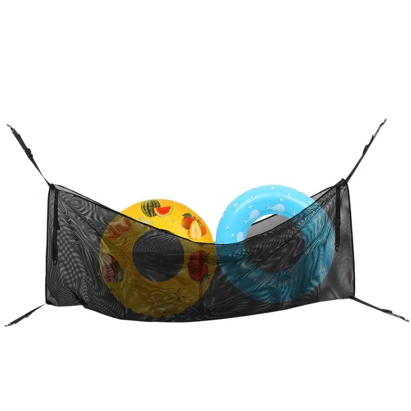 

Beach Mesh Bag Waterproof Toy Organizer Mesh Bag Foldable Swimming Pool Side Pouch Pool Float Hangings For Gates Fences