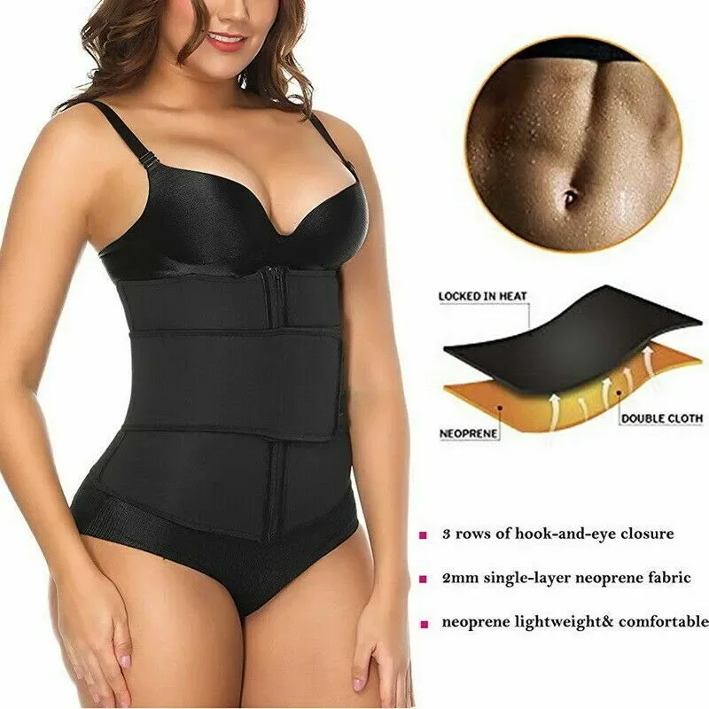 Majtki gorset Waist Trainer Body Body Shapewear Panty zapinane na rzepy z wysokim stanem i zamkiem błyskawicznym pojedynczy pasek czarny 1.3M