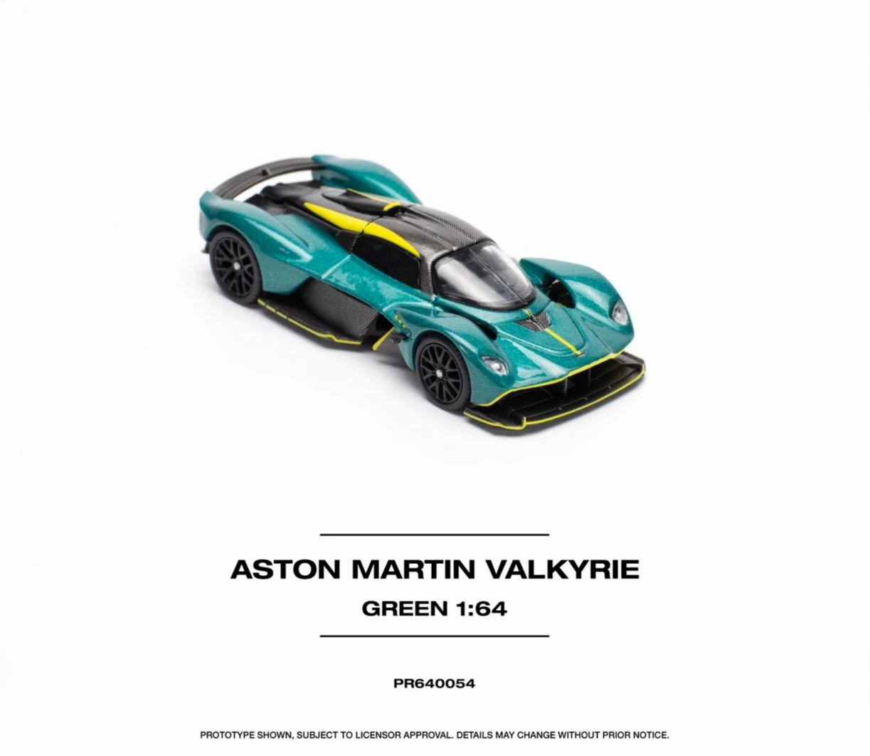 

1:64 Alloy Room Run Model Valkyrie Green V12 Supercar for Aston Martin