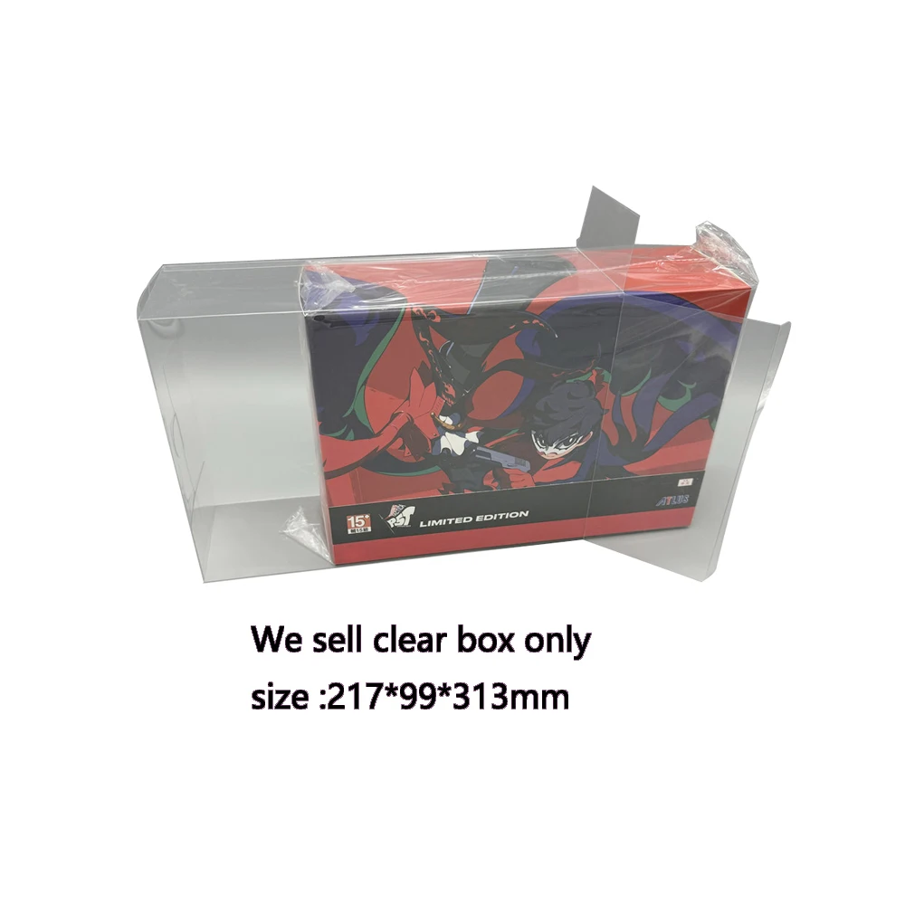 Plastic Protecive Box Clear Cover For PS5 SWTICH for Persona 5 Tactica Limited edition Collection Display Storage  box