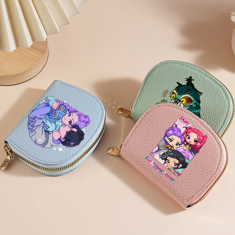 

KPop Demon Hunter Shell Card Bag Large Capacity Lightweight Zero Wallet Cartoon Anime Pattern Card Bag Friend Birthday Gift