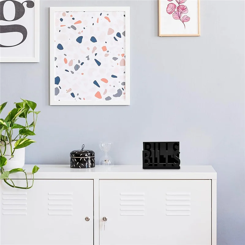 

Well Made-2 PCS Desk Mail Letter Holder Home Bedroom Office Envelope Organizer Acrylic File Book Rack