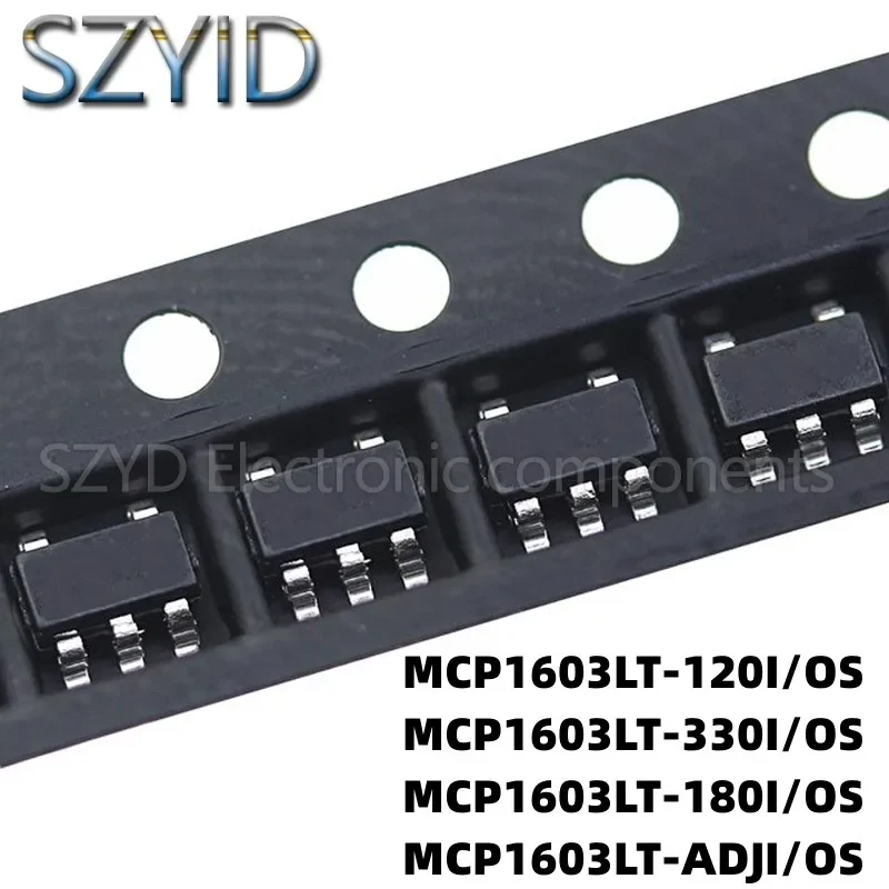 

100PCS SOT23-5 MCP1603LT-120I MCP1603LT-330I MCP1603LT-180I MCP1603LT-ADJI/OS