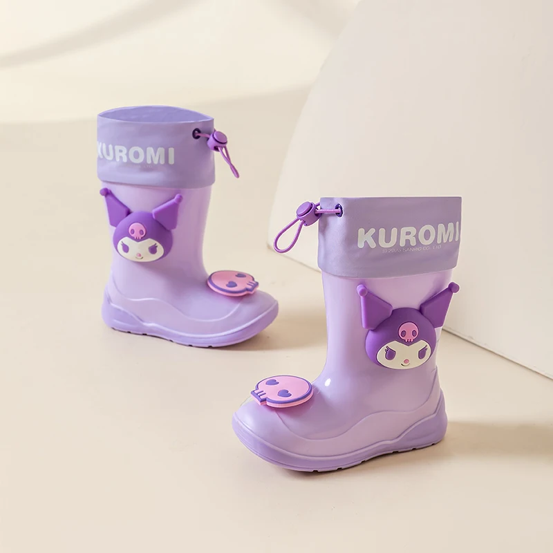 

Sanrio kuromi Kids Rainboots - Waterproof Rain Boots For Boys And Girls, Ideal For Rainy Days, Water Play