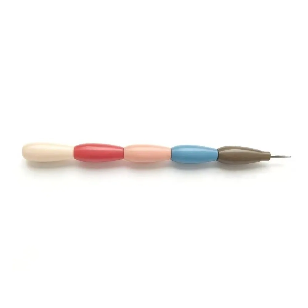 5Pcs Interlockable Nail Dotting Pen Colorful Multicolor Handle Nail Art Pen Set DIY Stainless Steel Tip Rhinestone Picker Tool