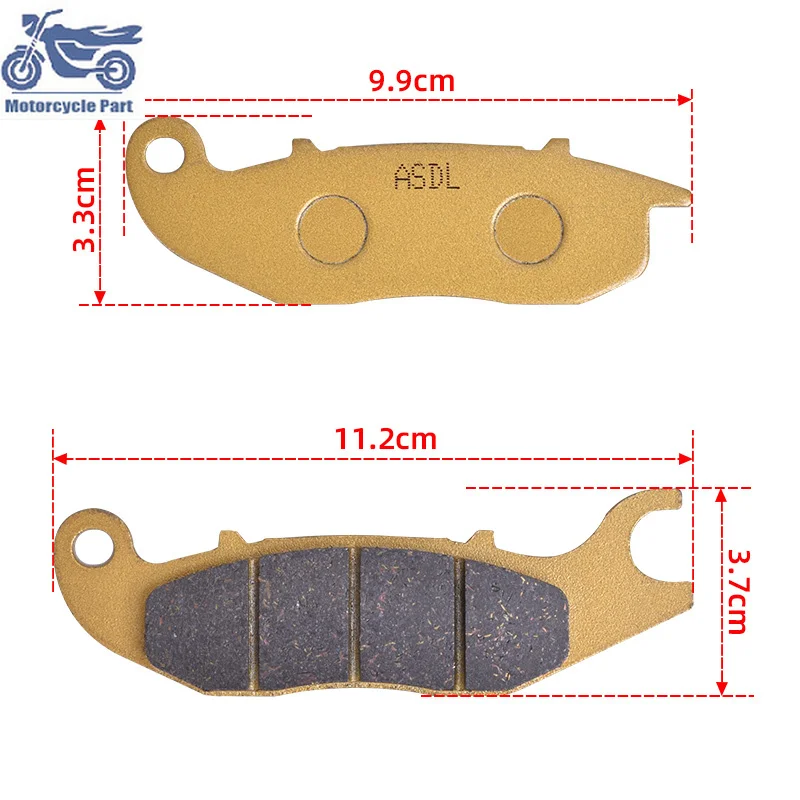 

Motorcycle Front Brake Pads For HONDA CBR150 CBR150R 2000-2010 CBF125 2009-2018 CBR125 MSX125 2014-2019 ANF125 125 Monkey 2019