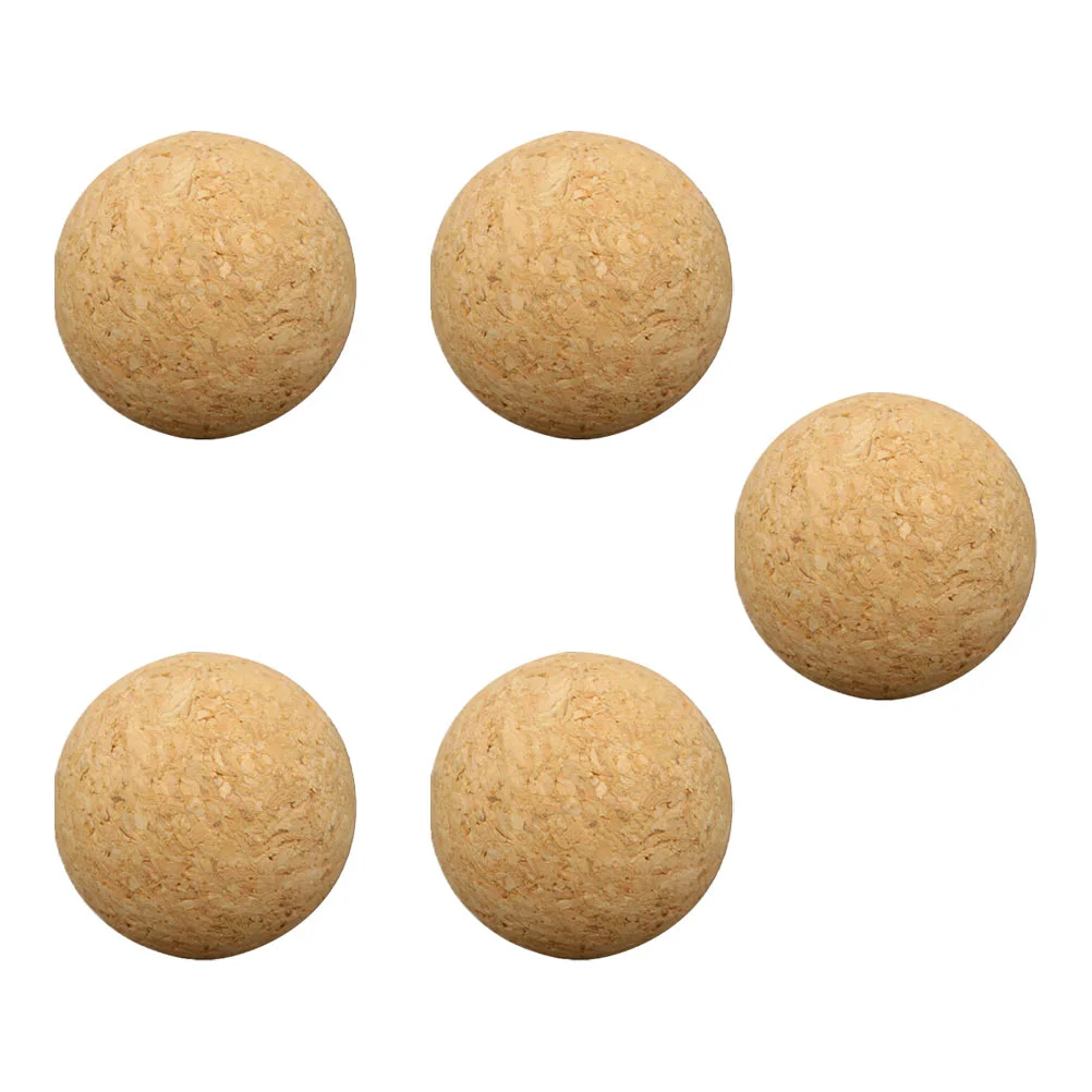 

5 Pcs Table Soccer Replacement Foosball Cork Balls Football Accessory Desktop Accessories Child