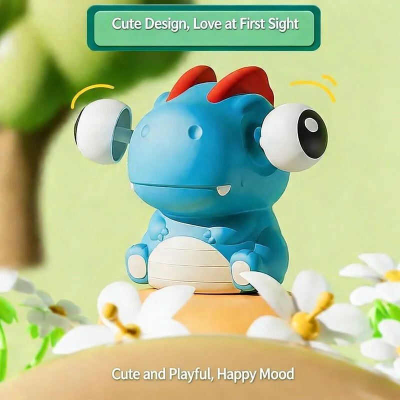 ظهرت ديناصور لعبة الضغط الإجهاد الإغاثة تململ لعبة مع عيون جوجلي لينة المطاط ظهرت عيون ضغط لعبة