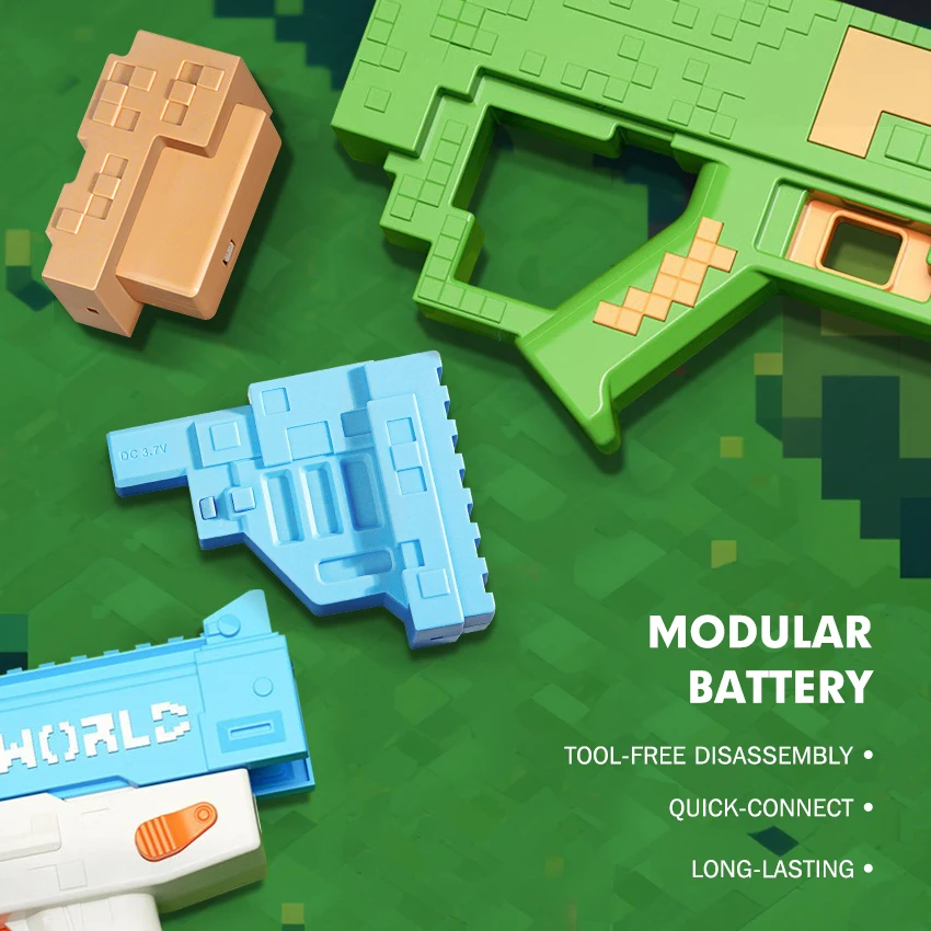 Pistola de água automática de sucção de água de brinquedo, pistola de água de mosaico, brinquedo de praia infantil pistola de água elétrica crianças adulto verão ao ar livre