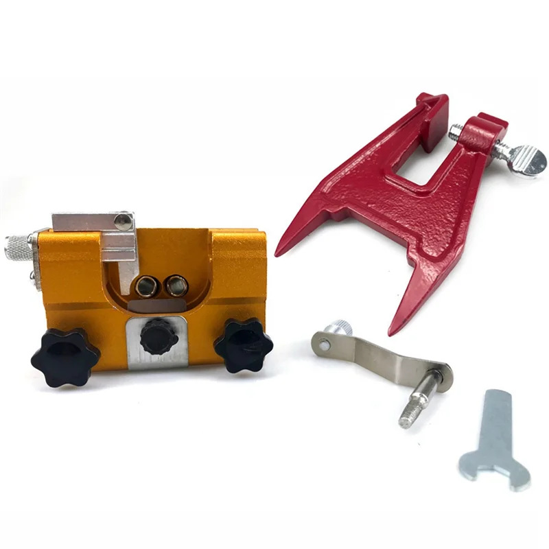 

A53Q-1Set Bar Holder And Hand Chain Grinder Grinding Chainsaw Chain Aluminum Alloy For Sharpening Saw Chains And Chainsaws
