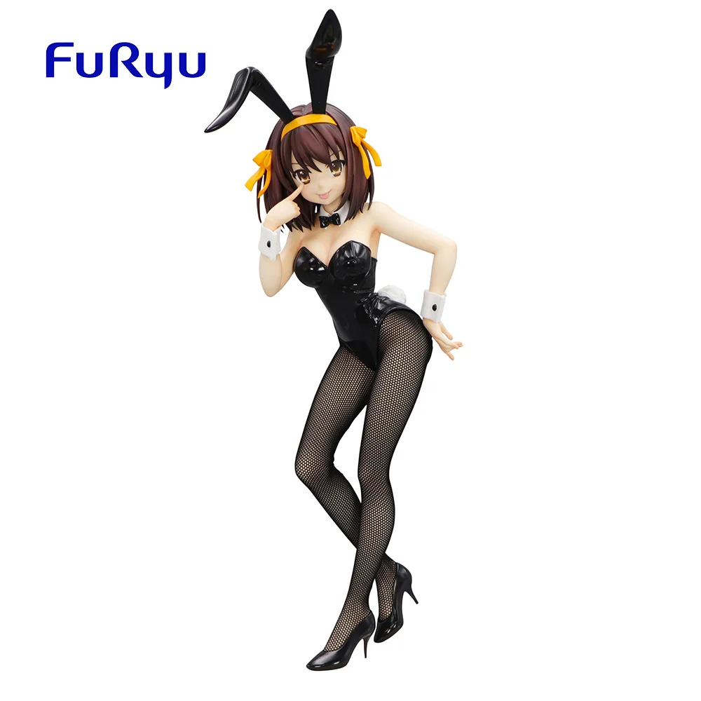 

Оригинальные кролики FuRyu BiCute Bunnies Suzumiya Haruhi Bunny Girl The Melancholy of Haruhi Suzumiya, ПВХ, аниме-фигурки, модель игрушки