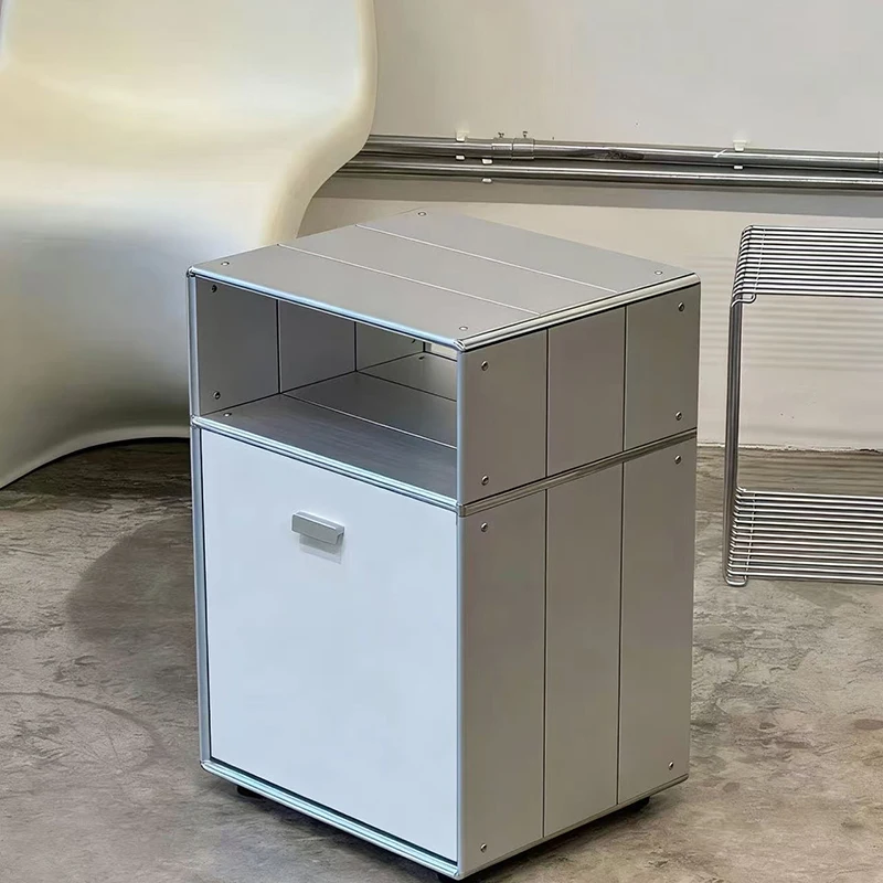 

Nordic Minimalist Drawer Bed Table Space Saving Unique Nightstands Aesthetic Storage Nachtkastjes Slaapkamer Bedroom Furniture