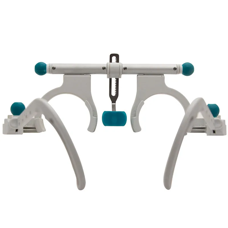 Optometrie-Instrument TF-4880J Optik-Testlinsenrahmen PD-verstellbarer optischer Titan-Testrahmen ohne Halbrand