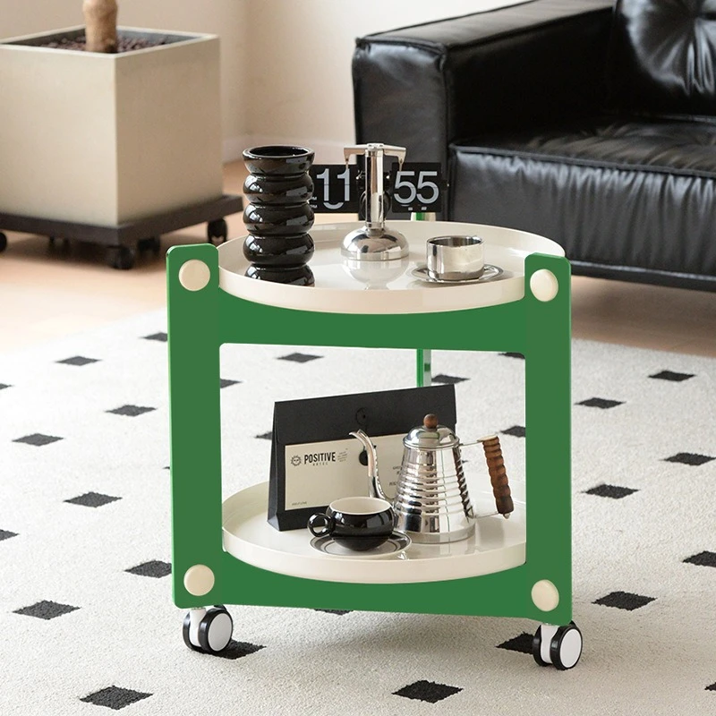 Household removable trolley rack, living room sofa side few