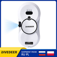 DIVEDEER Window Cleaning Robot Automatic Water Spraying Intelligent Planning Cleaning Exterior Window Glass Household Appliances