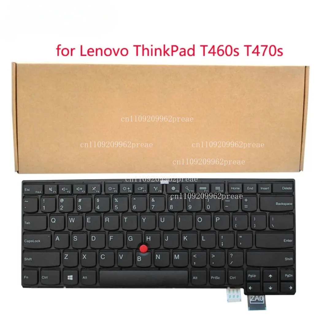 S For Lenovo ThinkPad T460s T470s Laptop Replacement Keyboard - No Backlight, Not Fit T460/T460p/T470/T470p