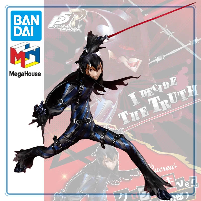 

BANDAI MegaHouse Original Persona 5 The Royal Akechi Goro Lucrea Crow Loki Ver. Show Time Edition Anime Cartoon Gifts Toy Model