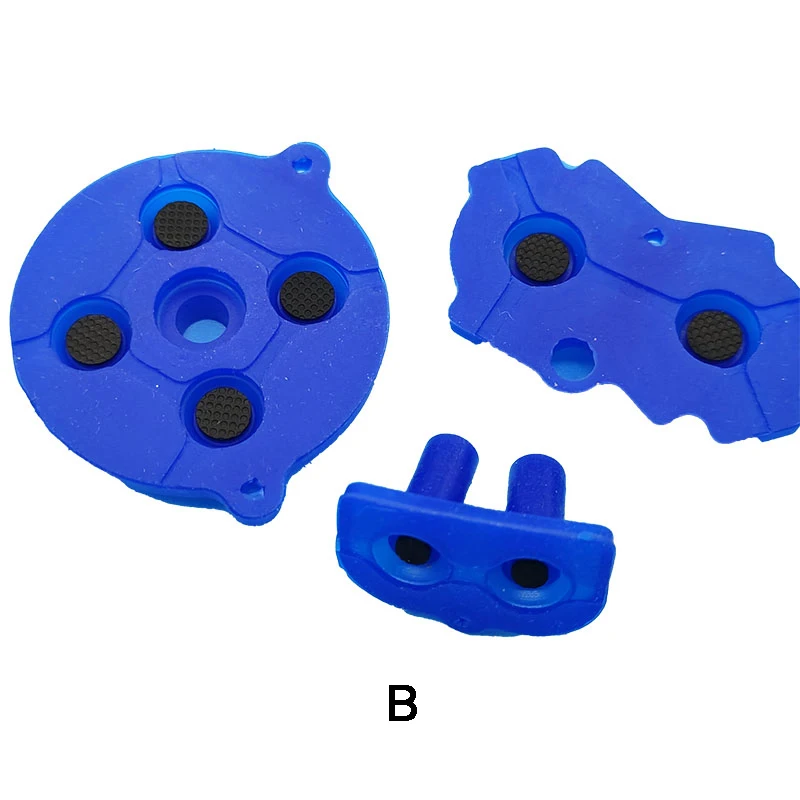 Yuli 1ชุดสำหรับ GBA ปุ่มเปลี่ยนปุ่มกาวนำไฟฟ้า GBA แผ่นยางปุ่มแผ่นรองปุ่ม