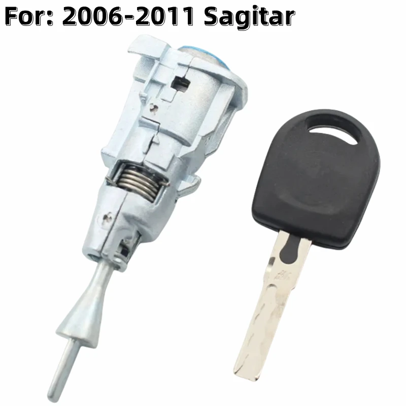 XIEAILI OEM Cylinder Zamka Samochodowego Lewych Drzwi, Zamek Wkładkowy do VW Sagitar 2006-2011 z 1 Kluczykiem