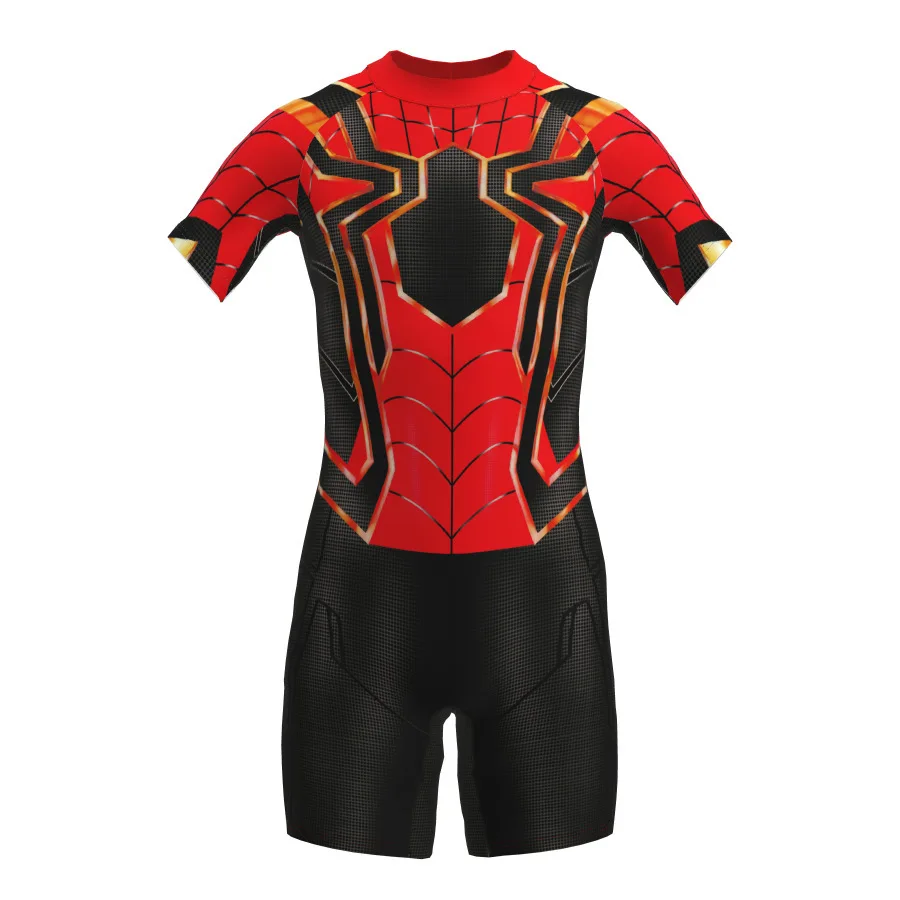 Spiderman bambini costumi da bagno Cosplay lontano da casa/The Amazing/Iron Man ragazzi ragazze Beachwear surf costume da bagno Set da bagno muta