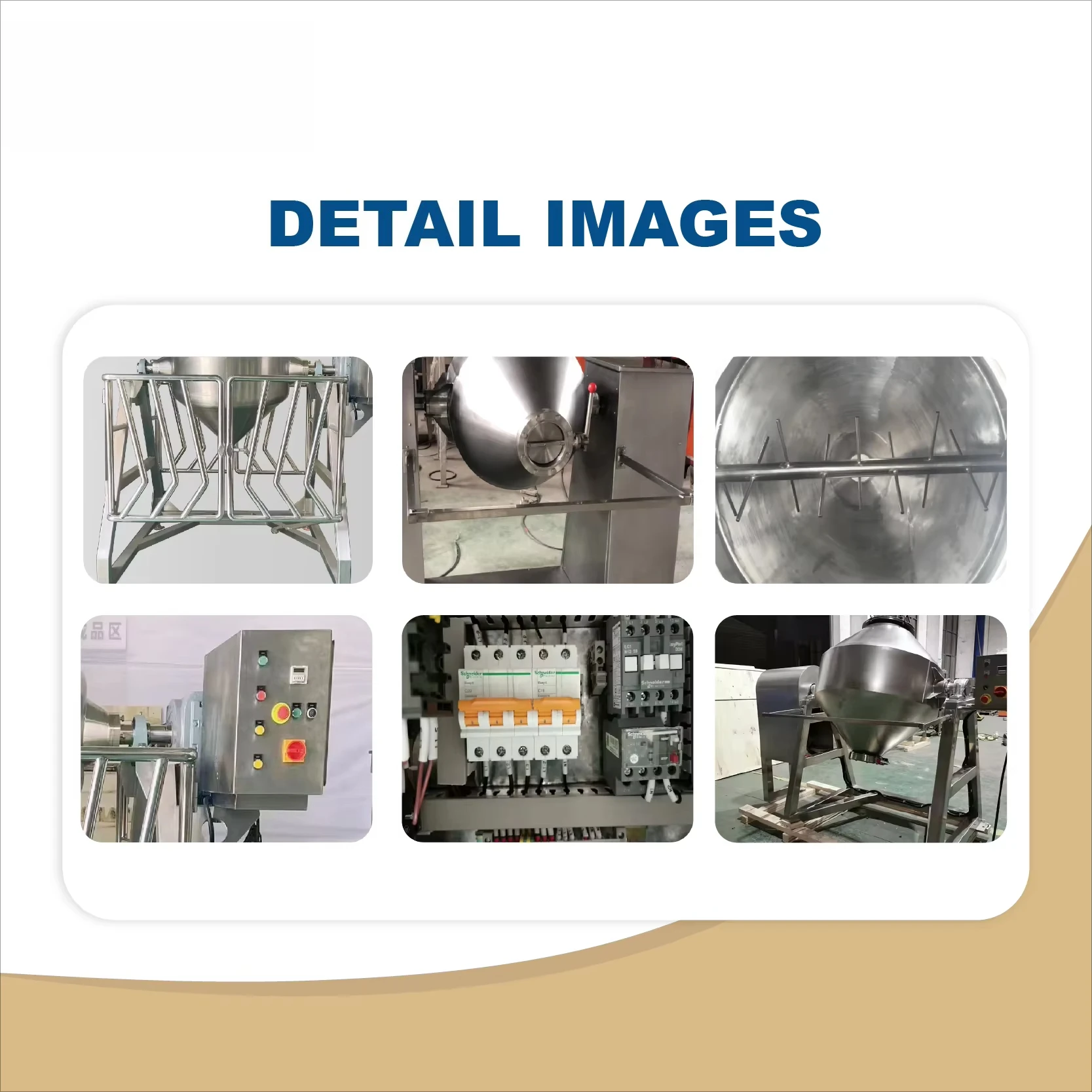 عملية سهلة التلقائي مزدوج مخروط المسمار خلاط آلة ترس المحرك تحمل سعة 500L للطيور الحيوان القط الكلب الغذاء مسحوق