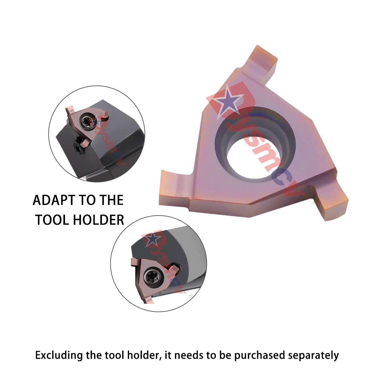 Lame per scanalatura di taglio esterna CNC Scheda Particelle di taglio con scanalatura a molla 16 IR/EL 1.0 LF6118 Inserti montati piatti in acciaio inossidabile