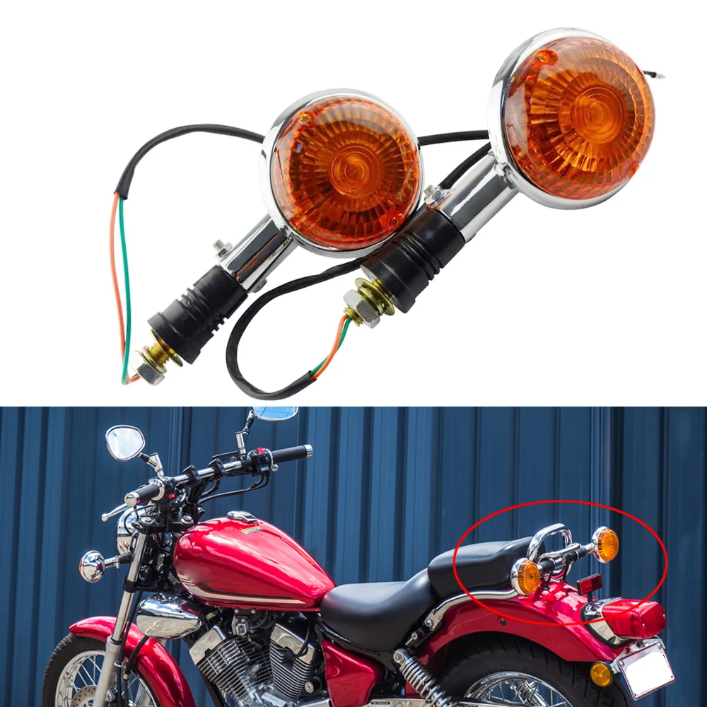 1 Pair Motorcycle Rear Front Turn Signal Light Lamp For YAMAHA Virago XV250 XV400 XV535 XV920 XV1000 V-Star 250 650 1000 85-99