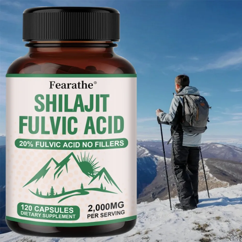 Shilajit Supplements - Absorption, Muscle Recovery, Metabolism, Reduce Fatigue, Improve Concentration, Boosts Immunity, Non-GMO
