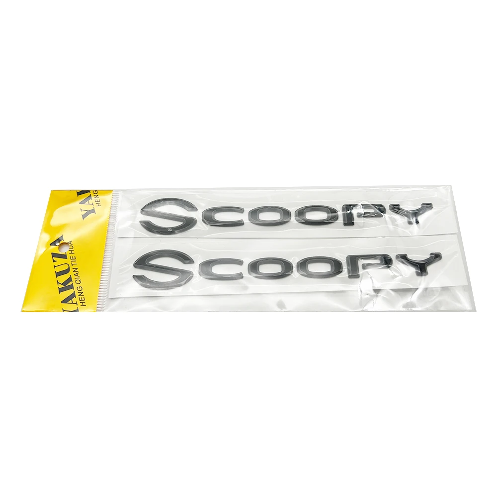 Motorcycle SCOOPY Logo Emblem 3D Gold Decal for Honda Scoopy Styling Accessories