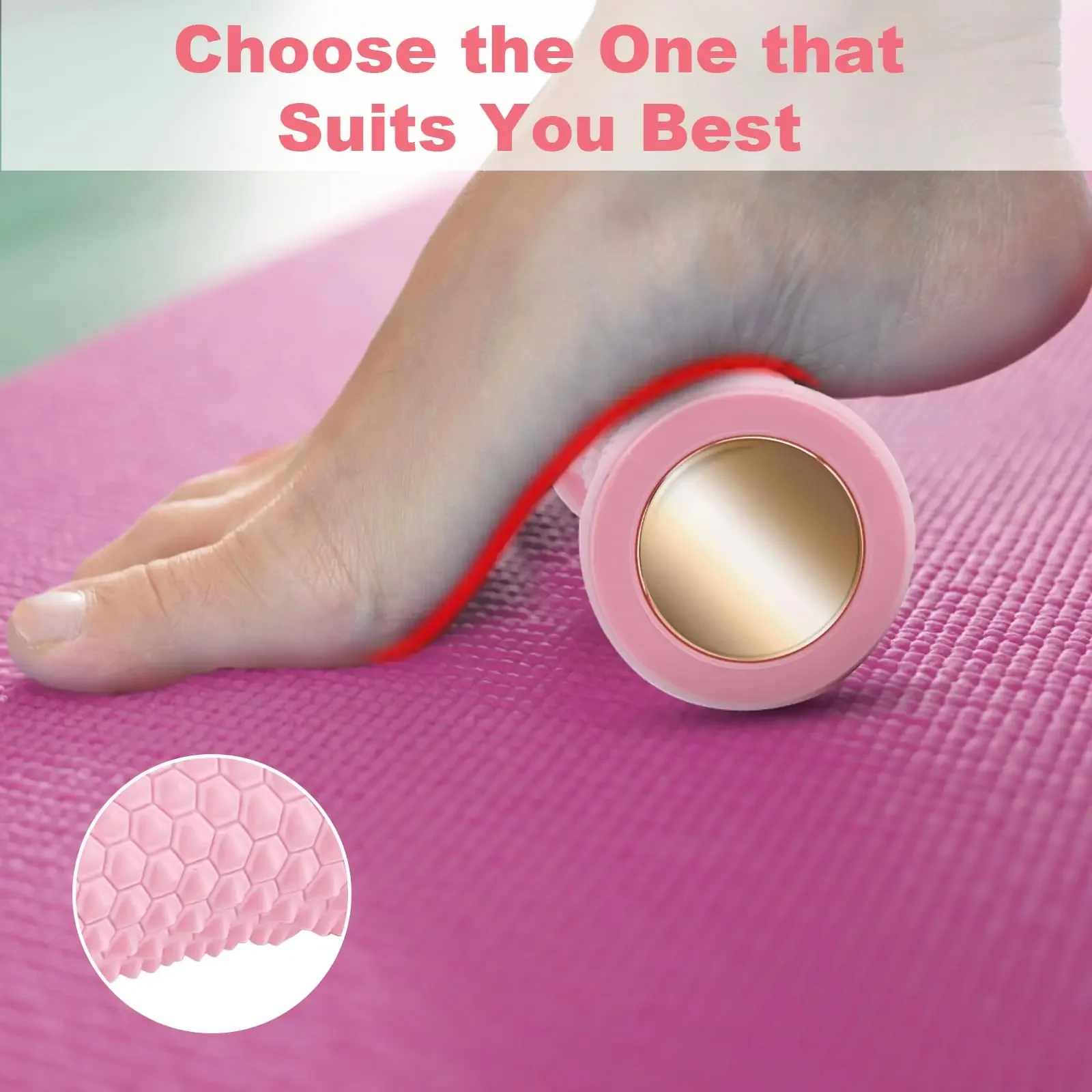 Foot Massager Massage Roller Yoga Massage Ball Plantar Fascia Roller Muscle Relaxation Care Plastic Manual Foot Massager