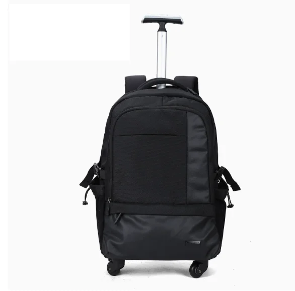

Men Wheeled Backpack Waterproof Rolling luggage Bag On Wheels Cabin Carryon hand luggage Trolley Suitcase Men Oxford Wheeled Bag