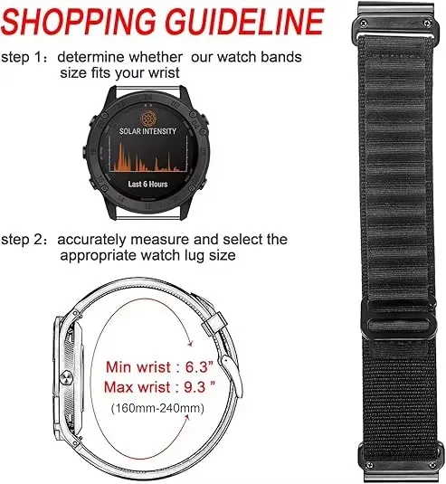 Quickfit 20 22 26 MM Harzarmband für Garmin Uhren Fenix 8 7X 7 7S Solar 6X 6 6S Pro 5X 5 Plus Forerunner 935 945 Epix Gen2 Band – Detail 1