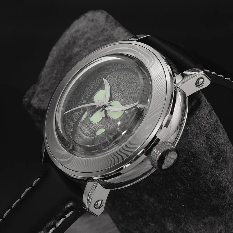 Butterfly stainless steel watch male personality skull luminous diving watch automatic mechanical watch