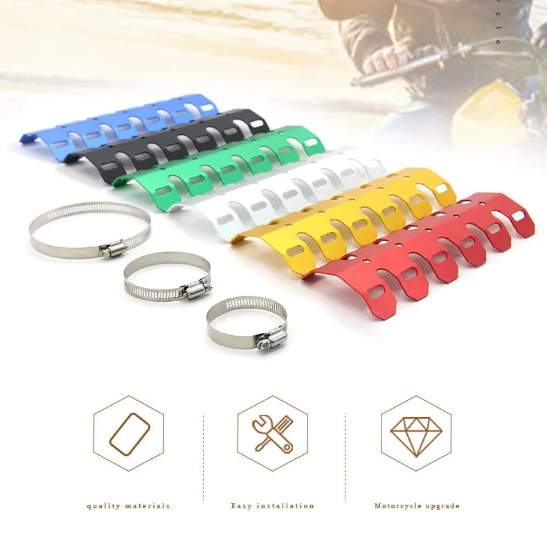 Motorcycle Front Manifolds Exhaust Heat Shield Protector Anti-scalding Cover Heat Sink Modified Accessories