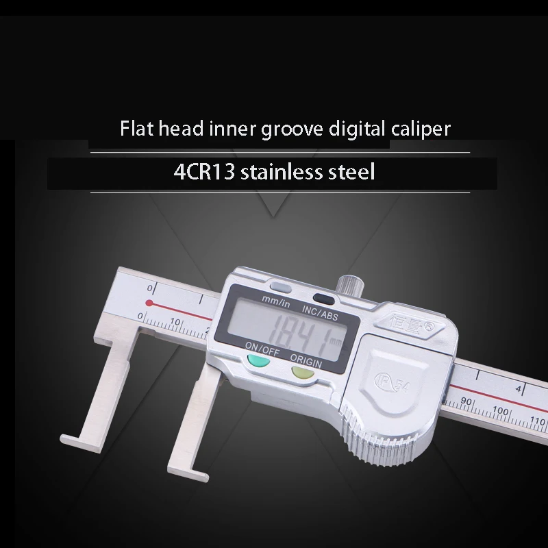 Boutique Digital Display Inner Slot Caliper Electronic Card Slot 150/200/300mm0.01 Circlip Slot Inner Hole Ruler Graphics Card