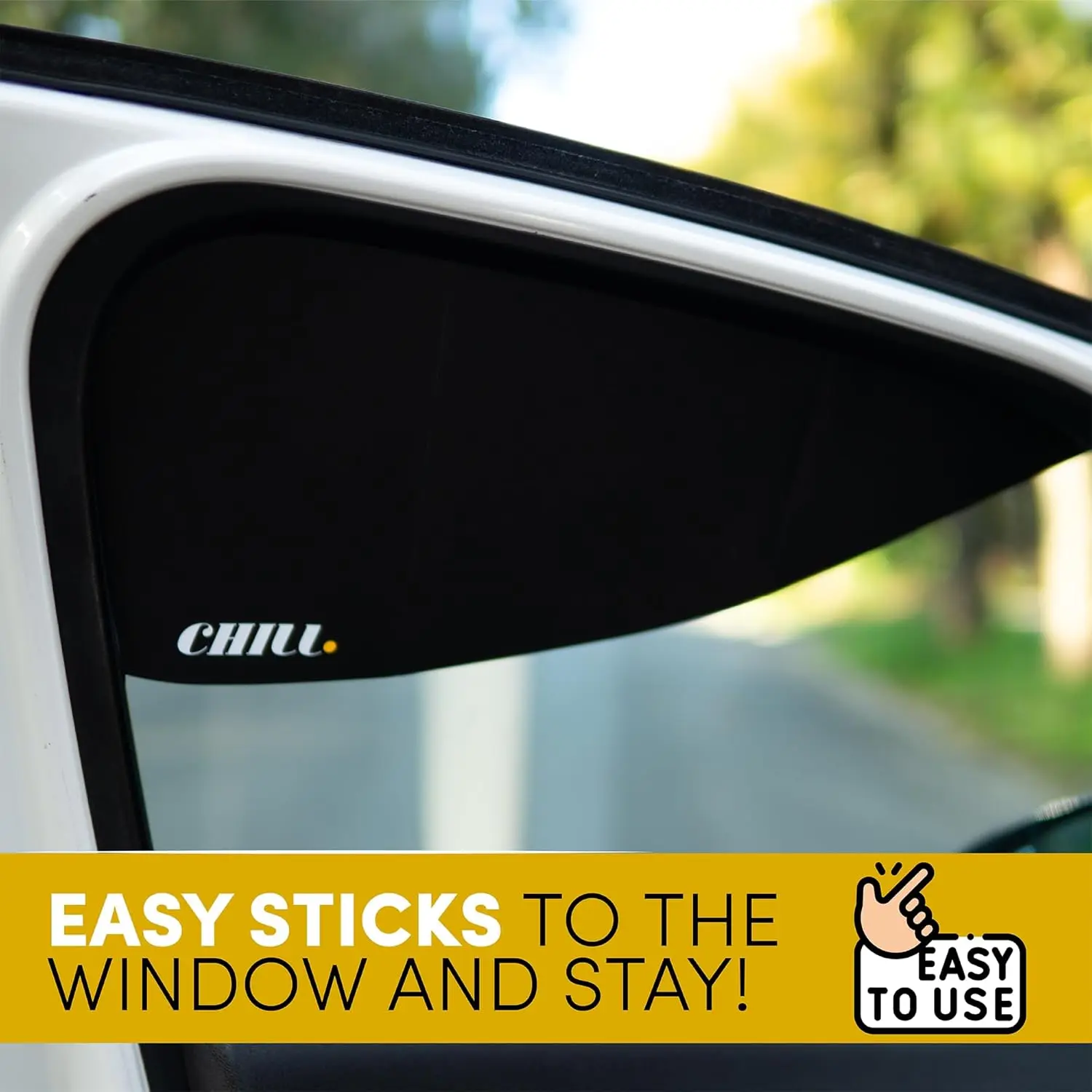 Car Window Shades for Side Window, Perfect for Driver's car Sun Shade Side Window, Easy On and Off, Foldable Plastic Sunshade fo